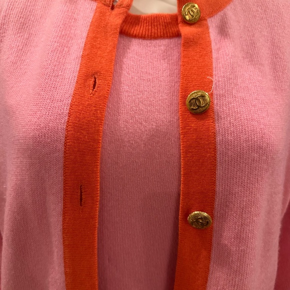 Chanel Cardigan Cashmere Sweater Medium Set - Picture 11 of 13